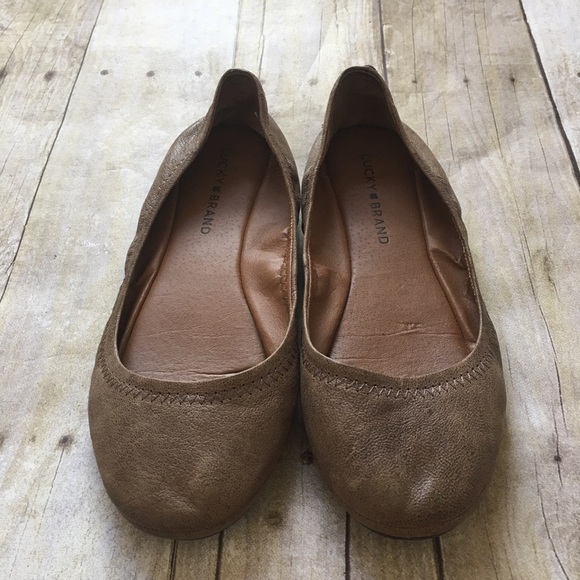 Lucky Brand Leather Ballet Flats - Picture 1 of 5